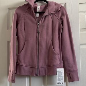 NWT lululemon athletica Pink Women's Scuba Full Zip Hoodie size 6